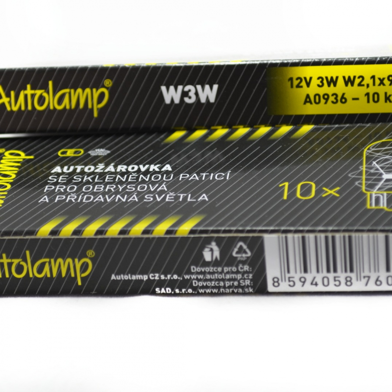 Autolamp Autožiarovka 12V 3W W2,1x9,5d